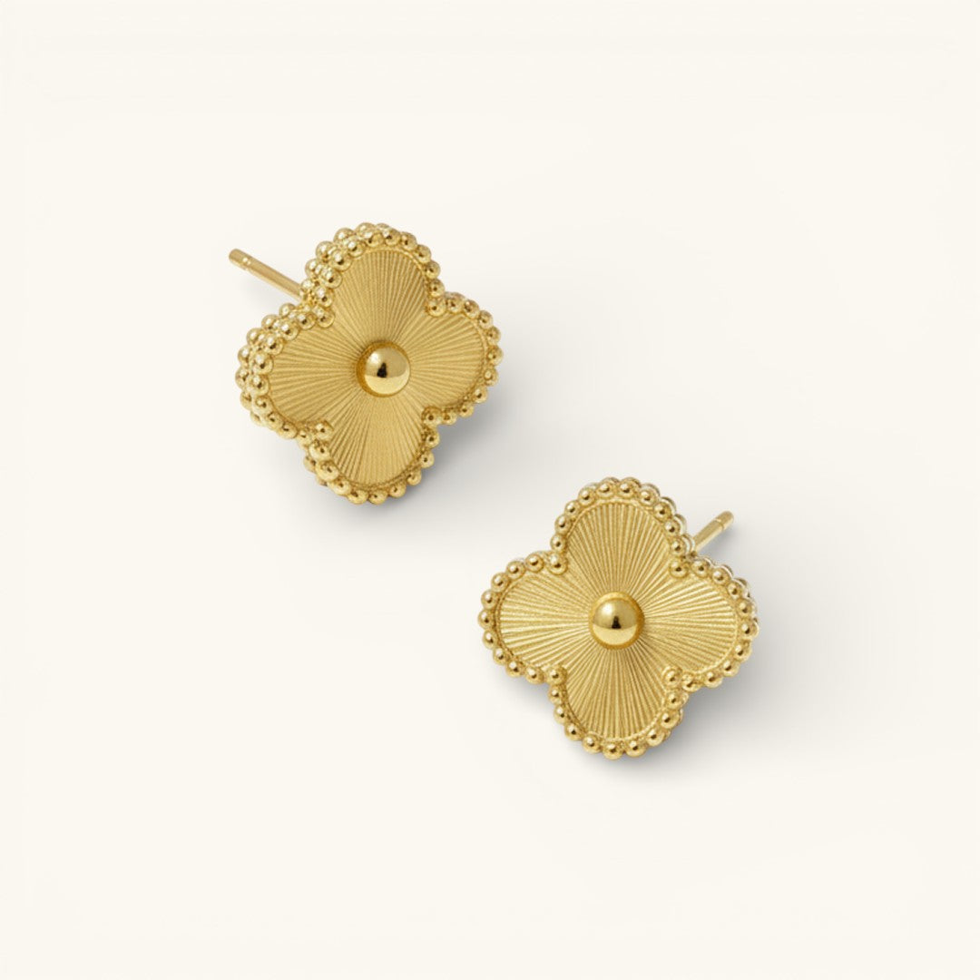 Clover Earrings Gold