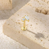 Kate Flat Back Diamond Stud